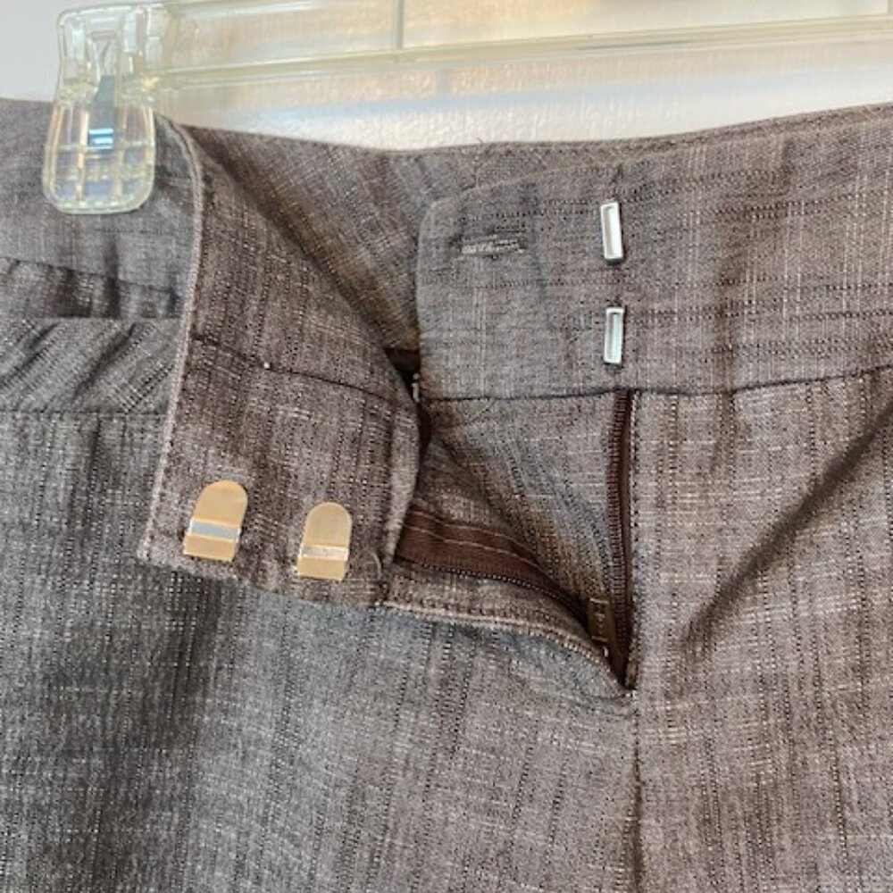 IZ Byer Gray/Brown Capri Dress pants - Picture 6 of 8